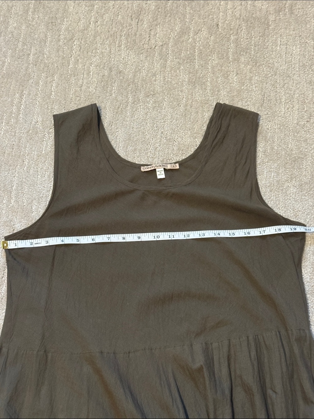 Dress Addict tank dress, cotton, size large - Picture 7 of 7